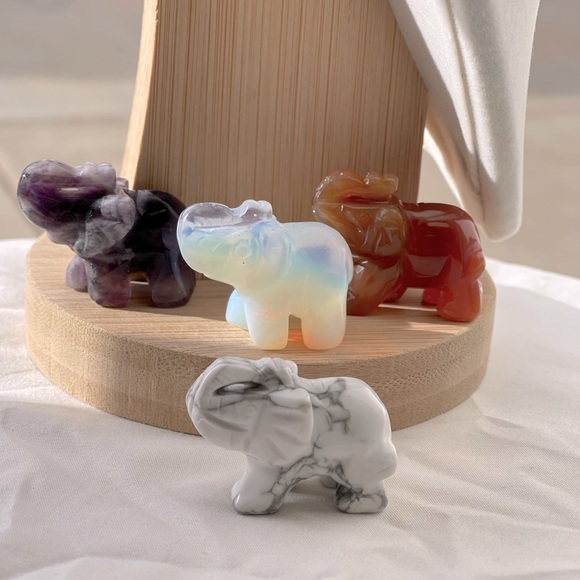 AMETHYST |NWOT Healing Elephant Stone - Picture 3 of 3